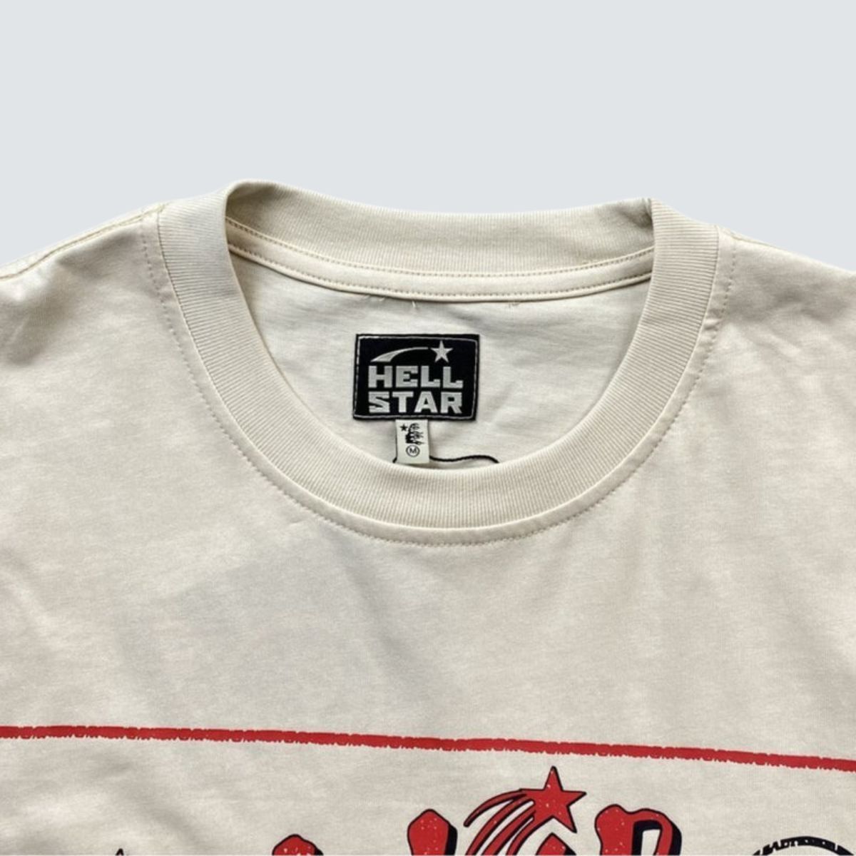 Camiseta Hellstar Records Hollywood CA Cream