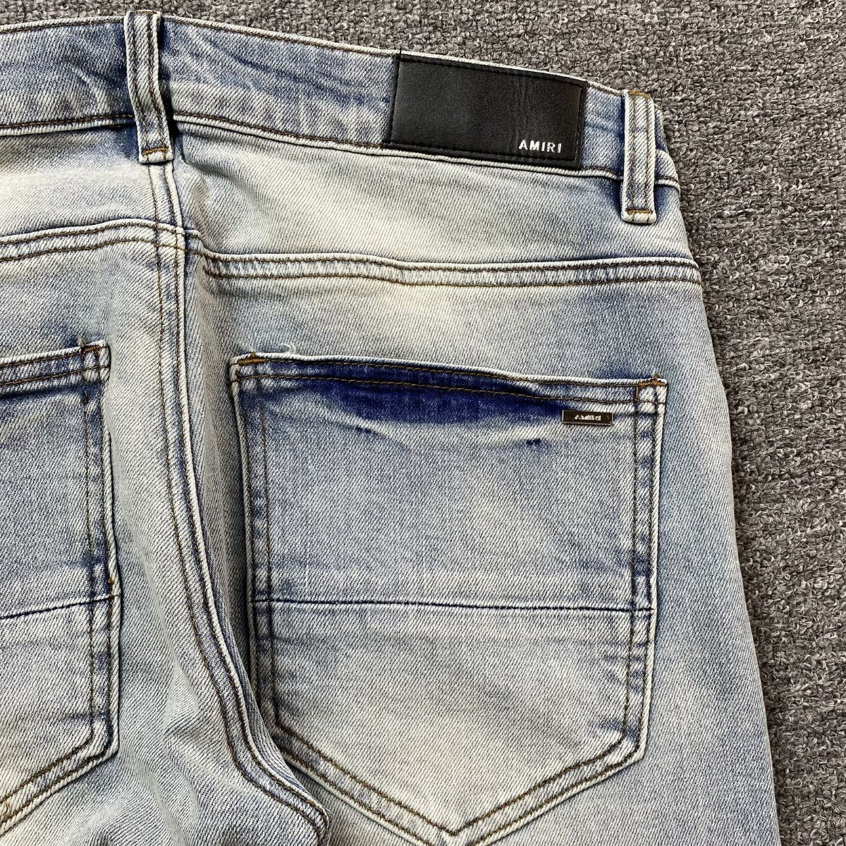 Amiri Jeans Light Blue Torn