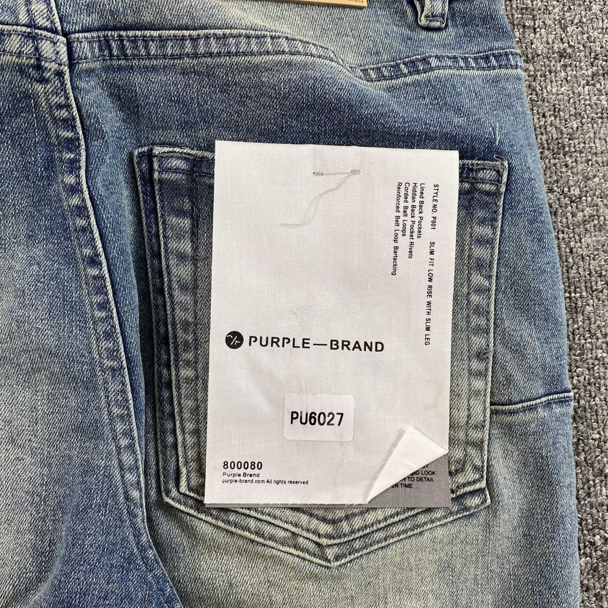 Purple Brand Jeans Flare Washed Blue