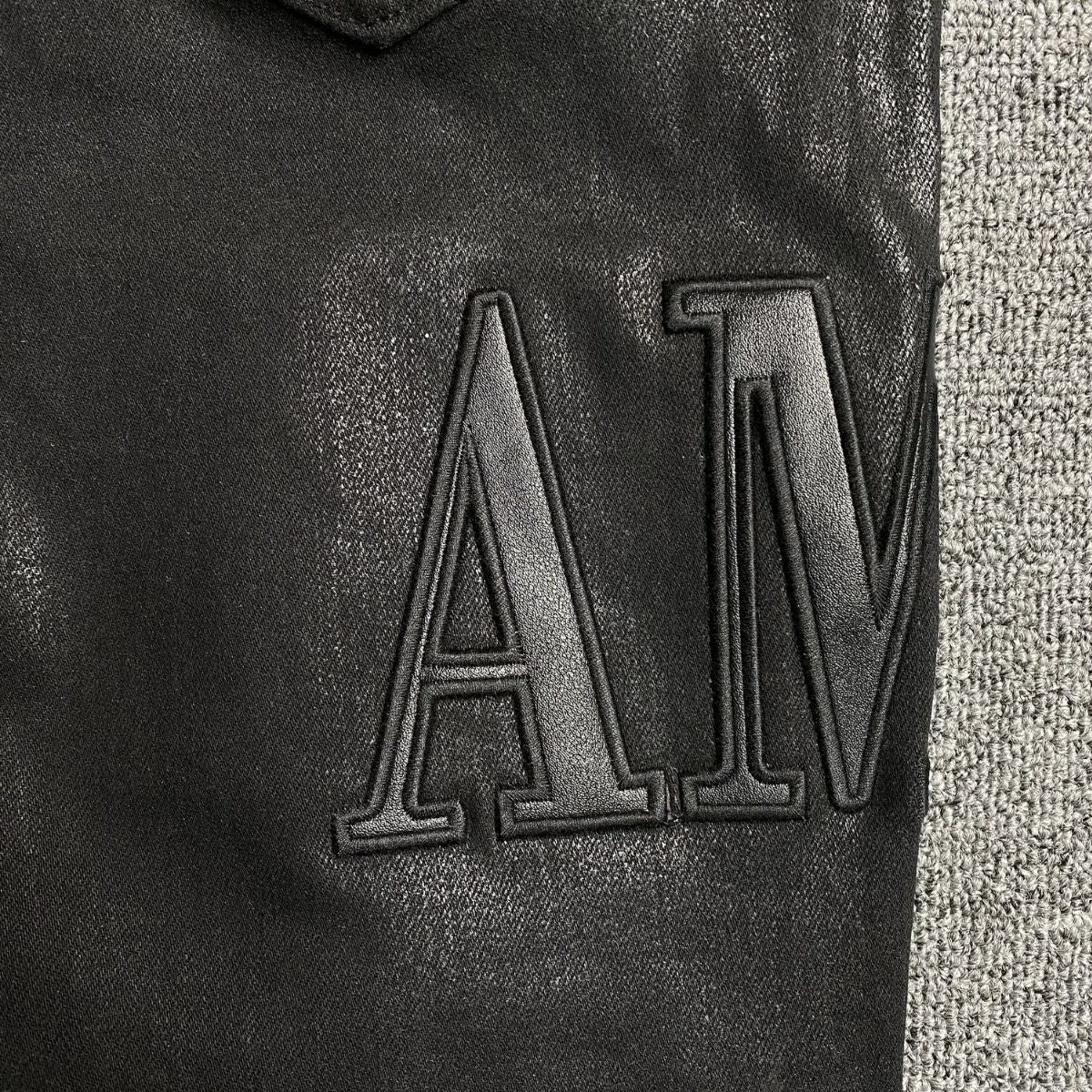 Amiri Jeans Black And Tears in Leather