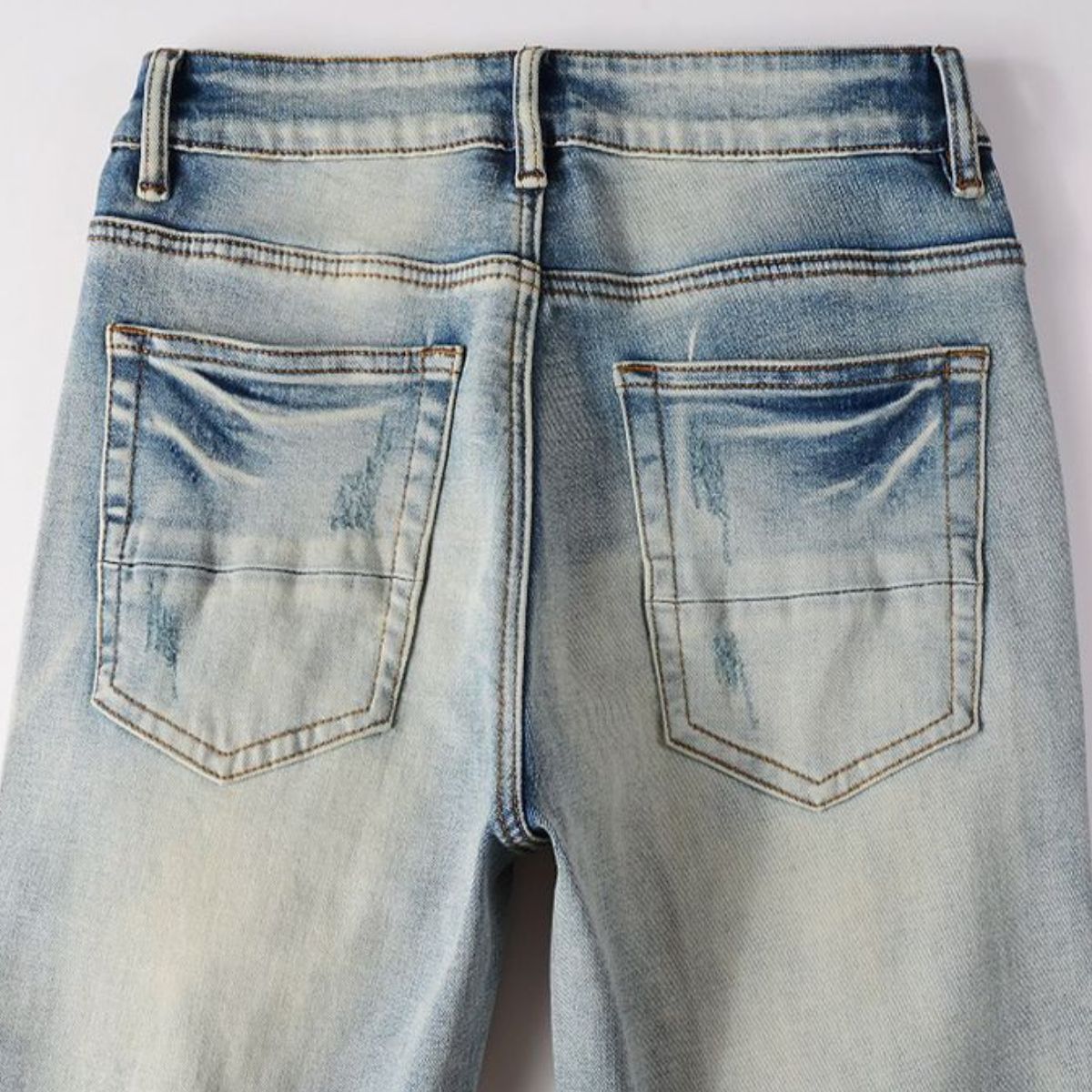 Slim Fit Jeans Blue And Black