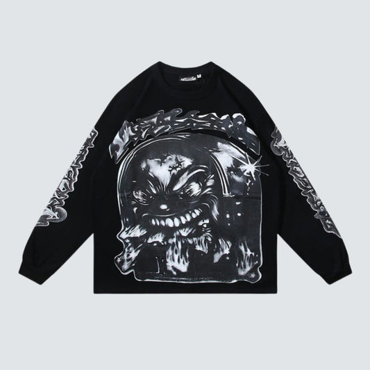 Camiseta Manga Longa Hellstar Mark Black