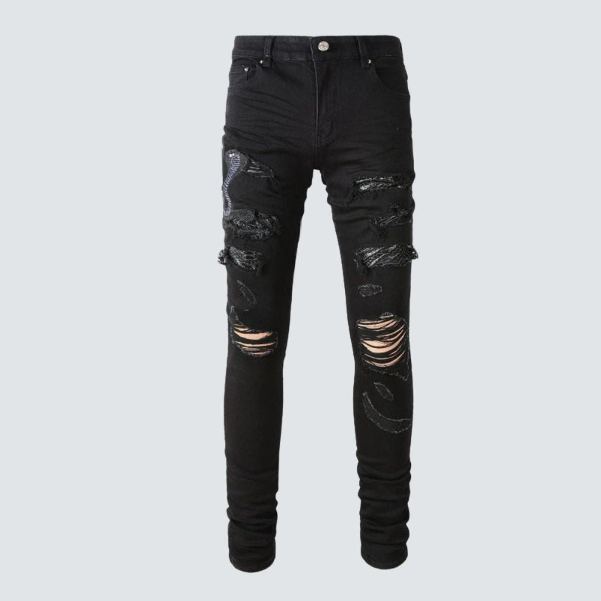 Amiri Jeans Black Snake