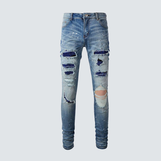 Slim Fit Jeans Dark Blue Diamond