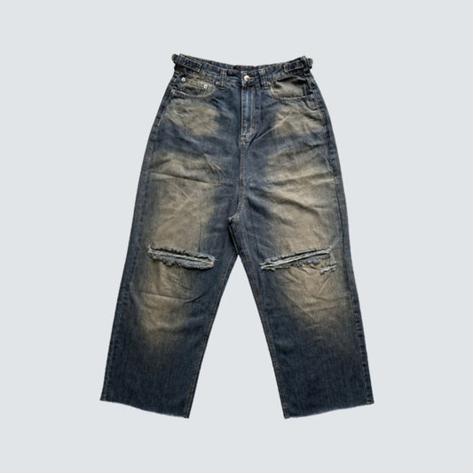 Balenciaga Destroyed Skater Jeans Wide Baggy