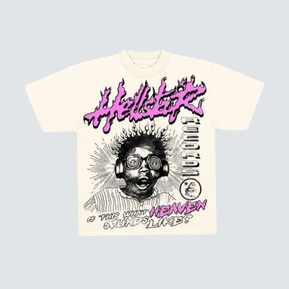 Camiseta Hellstar Sounds Like Heaven Cream