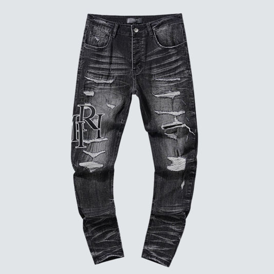 Amiri Jeans Black Washed With Gray