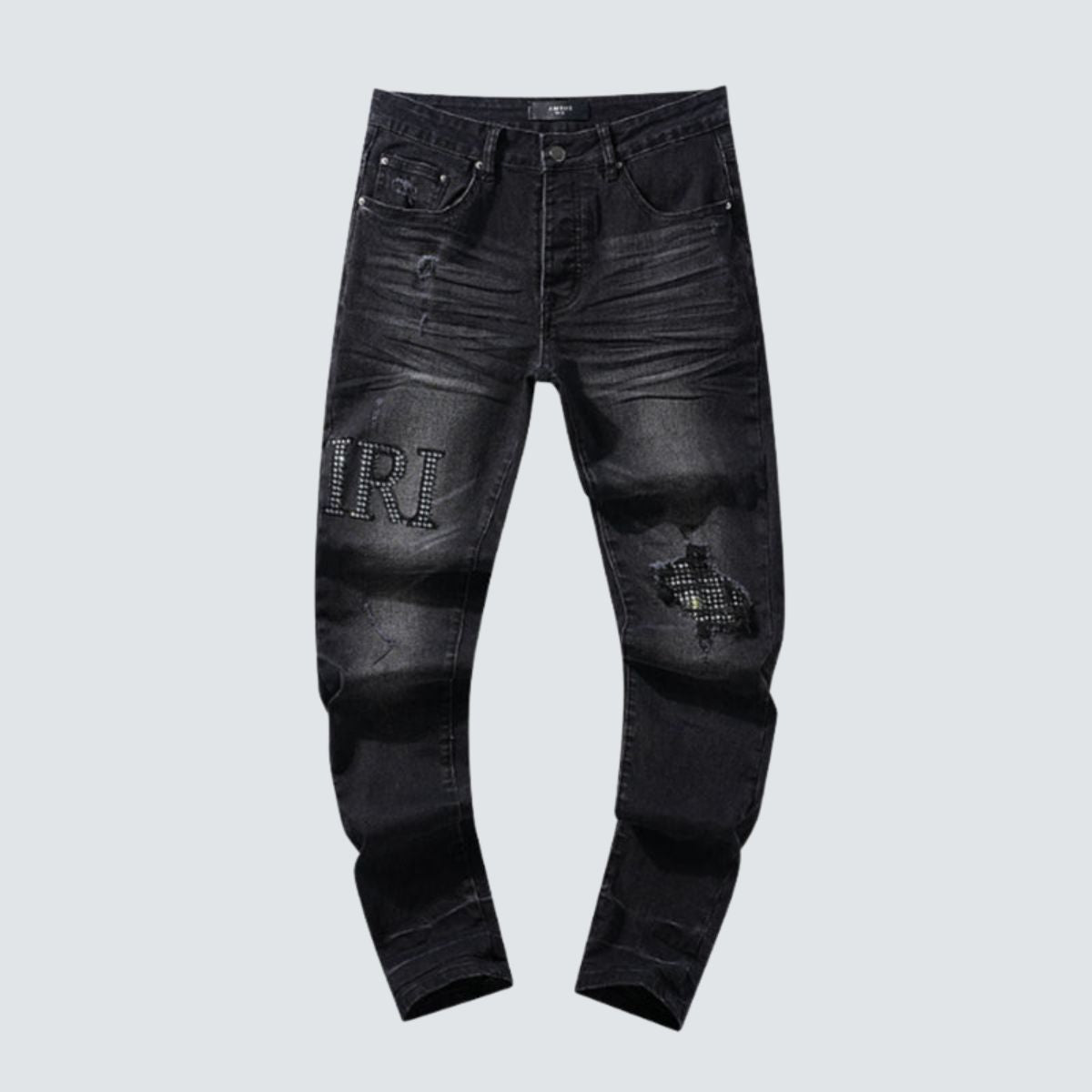 Amiri Jeans Black Washed Diamond