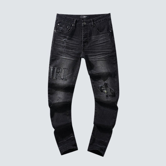 Amiri Jeans Black Washed Diamond