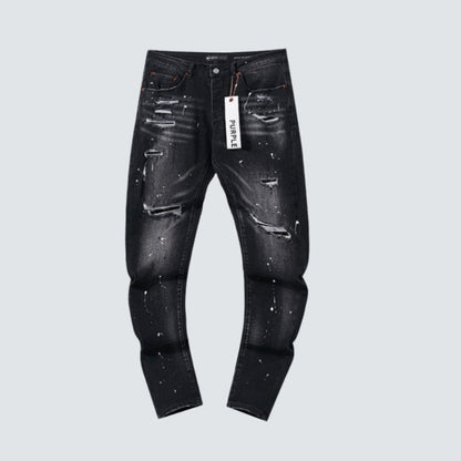 Purple Brand Jeans Paint Splashes
