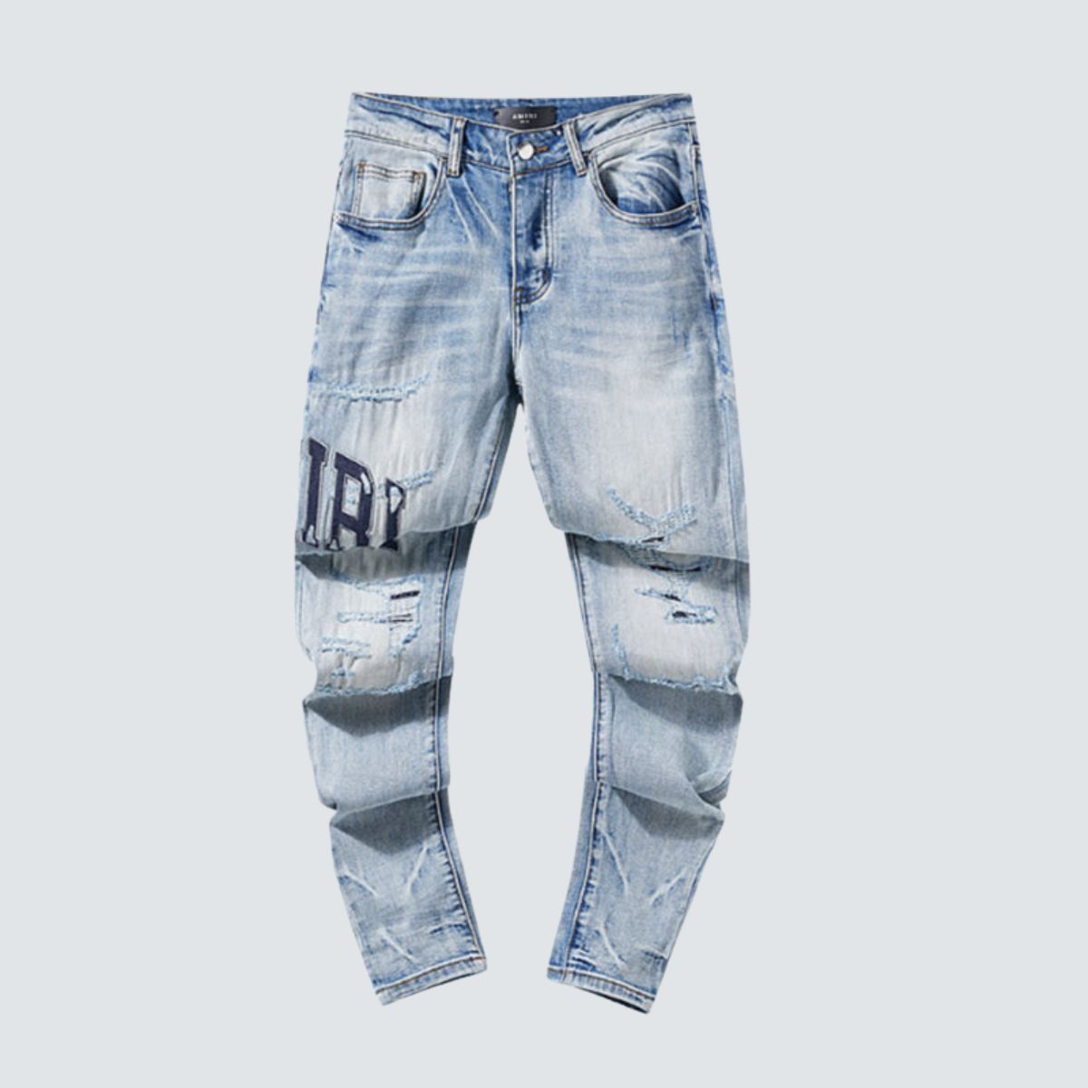 Amiri Jeans Washed Light Blue