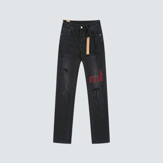 Ksubi Jeans Black And Red