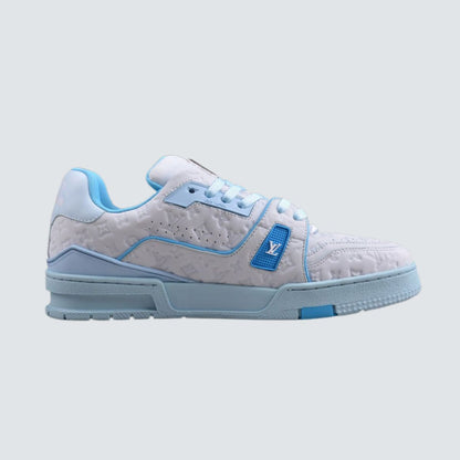 Louis Vuitton Trainer Monogram White Baby Blue