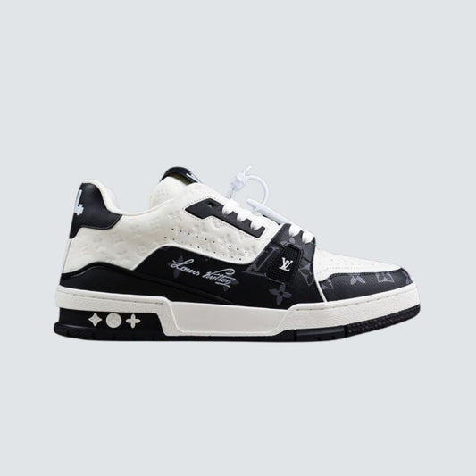 Louis Vuitton Trainer Monogram Black And White