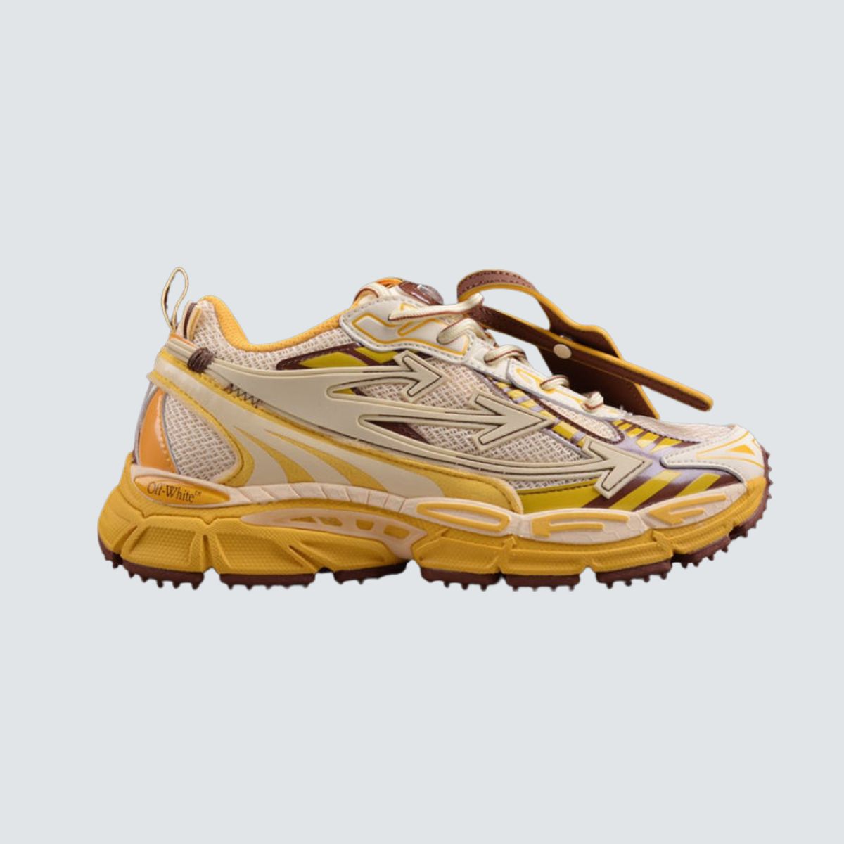 Off-White Be Right Back Yellow And Brown