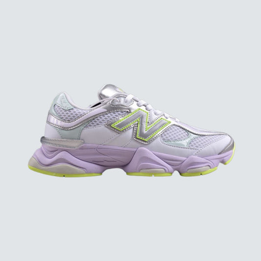 New Balance 9060 White And Lime Green