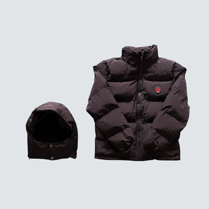 Jaqueta Puffer Trapstar Irongate Black And Red