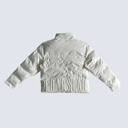 Jaqueta Puffer Trapstar Irongate Embossed White