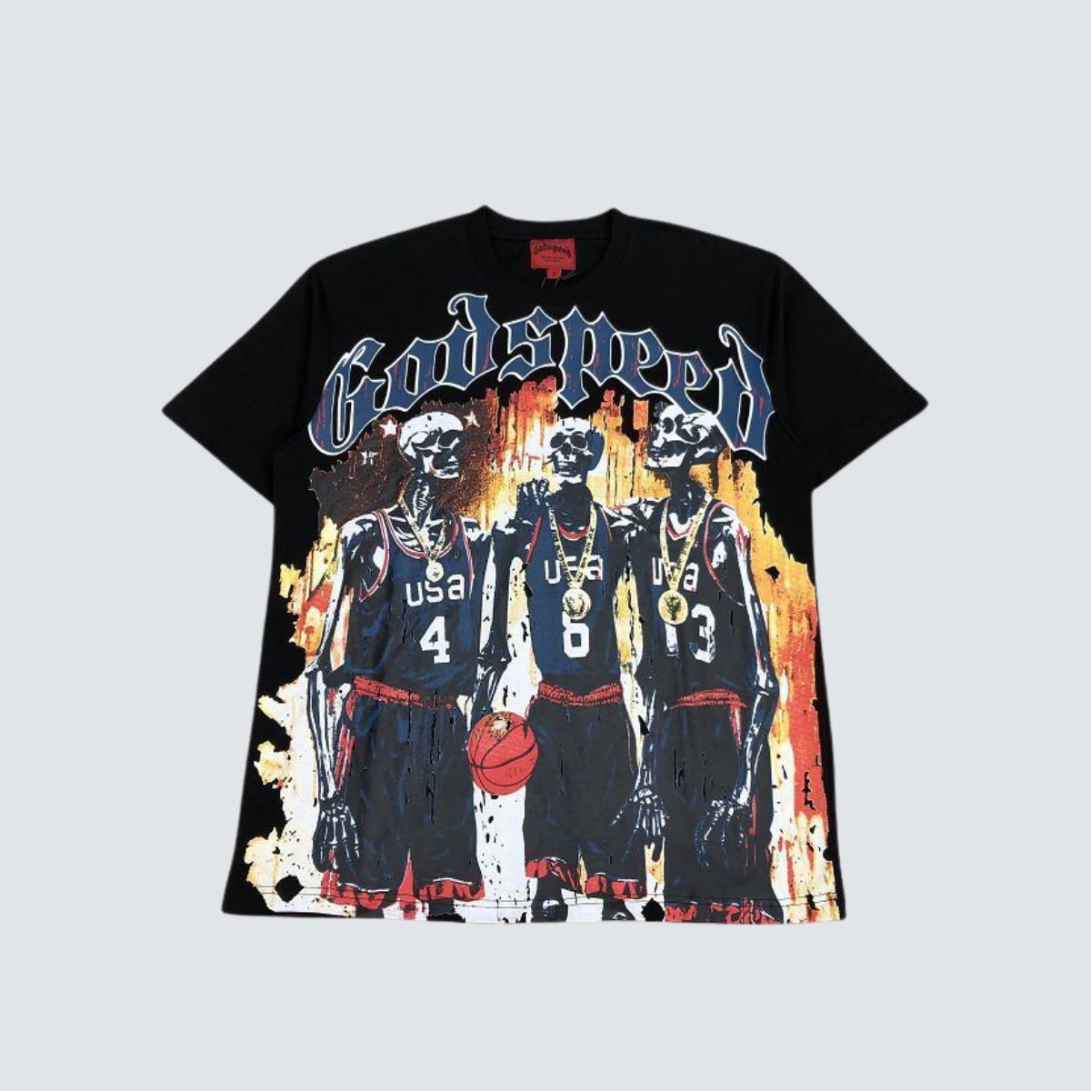 Camiseta Godspeed Basketball Fire
