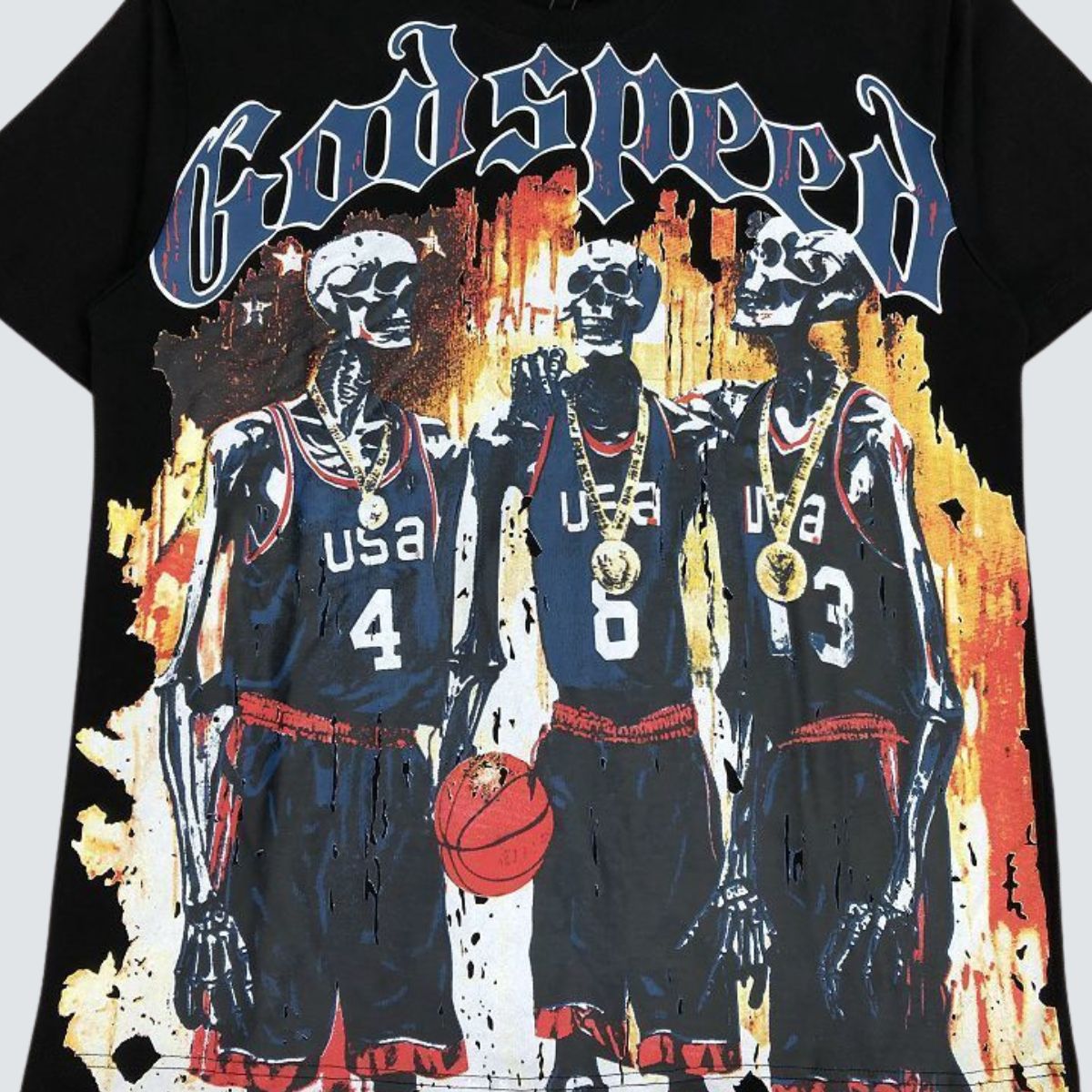 Camiseta Godspeed Basketball Fire