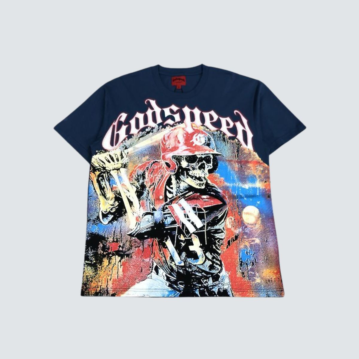 Camiseta Godspeed Baseball Blue