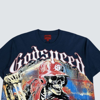 Camiseta Godspeed Baseball Blue