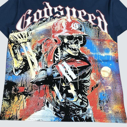 Camiseta Godspeed Baseball Blue