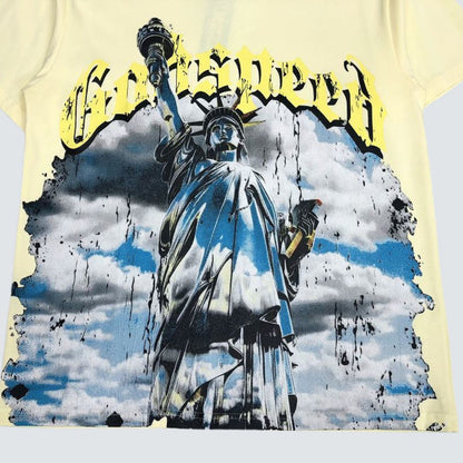 Camiseta Godspeed Statue Of Liberty White