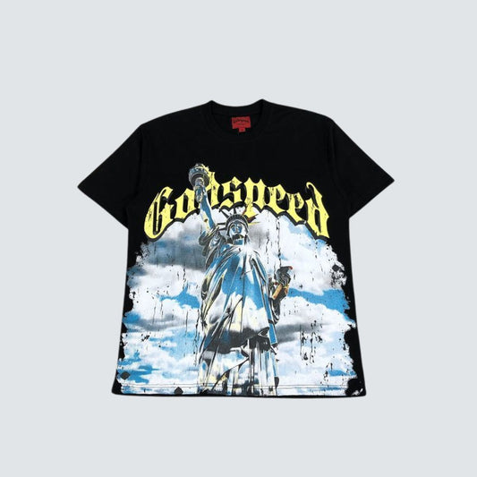 Camiseta Godspeed Statue Of Liberty Black