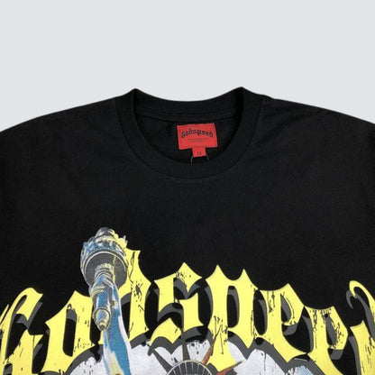 Camiseta Godspeed Statue Of Liberty Black