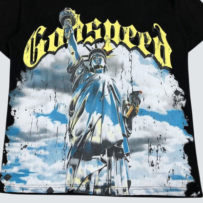 Camiseta Godspeed Statue Of Liberty Black
