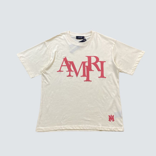 Camiseta Amiri Relief White And Red