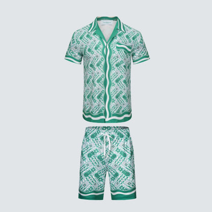 Conjunto Casa Blanca Florest Green