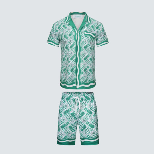 Conjunto Casa Blanca Florest Green