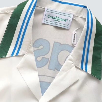 Conjunto Casa Blanca White And Green Blue