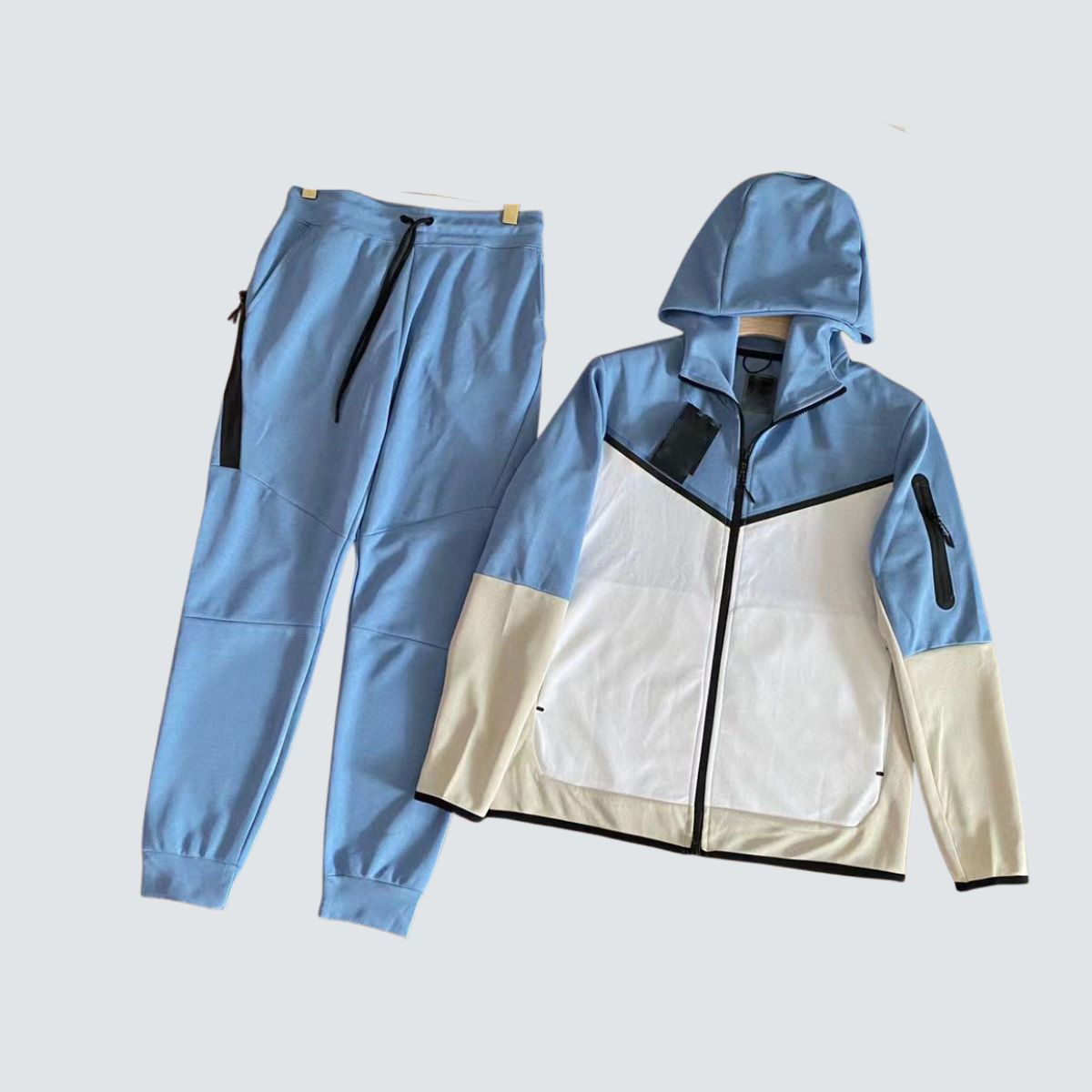 Conjunto Nike Tech Fleece Blue And White