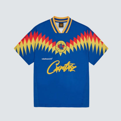 Camiseta Corteiz Futebol Azul