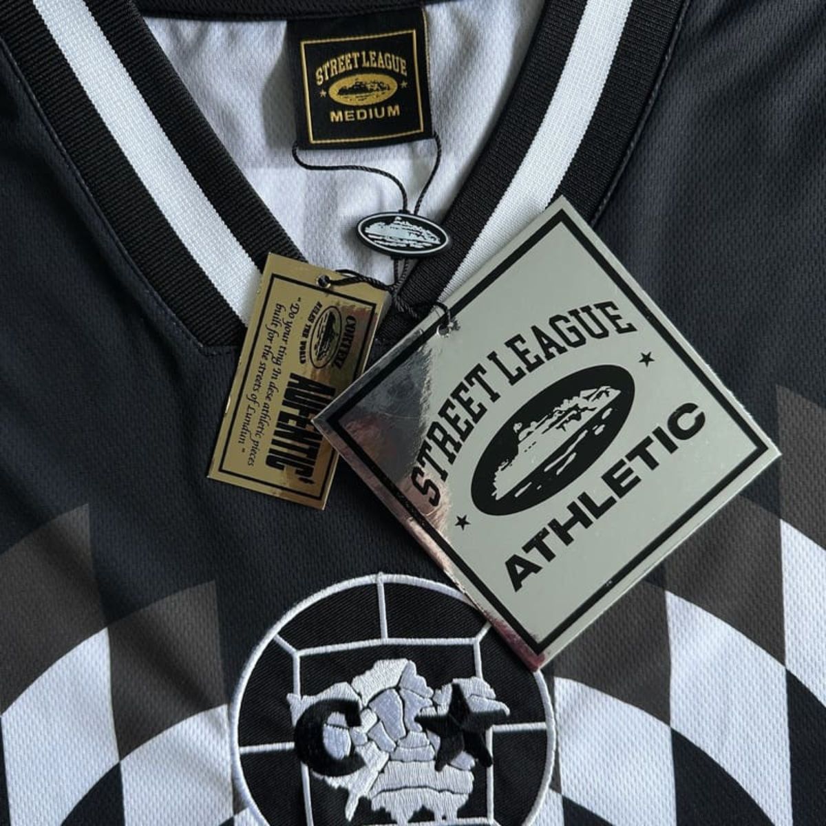 Camiseta Corteiz Futebol Preta