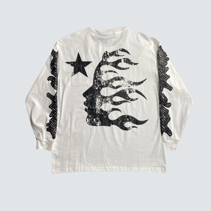 Camiseta Longsleeve Hellstar Victory Within White