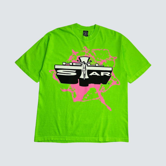 Camiseta Hellstar Jesus Emblem Green