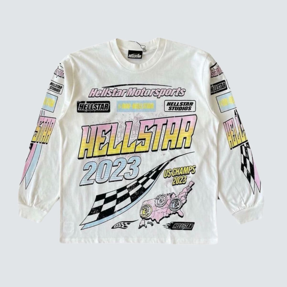 Camiseta Longsleeve Hellstar Brain Racer 86