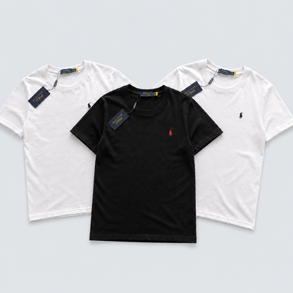 Kit 3 Camisetas Slim Polo Ralph Lauren