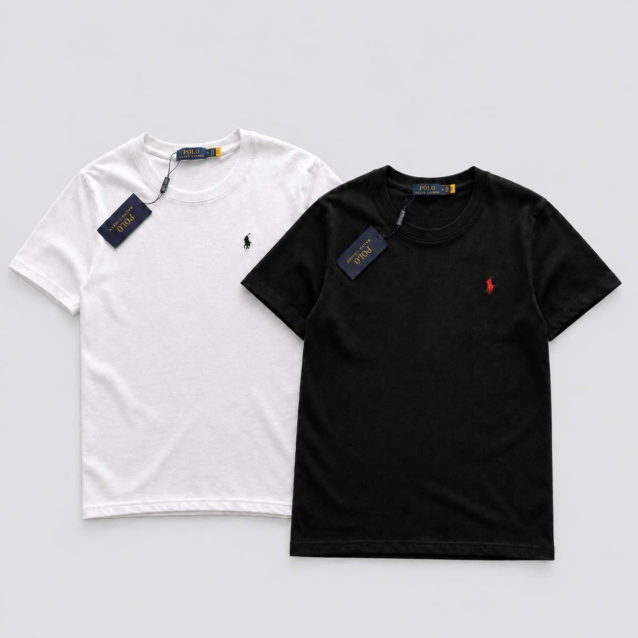 Kit 2 Camisetas Slim Polo Ralph Lauren