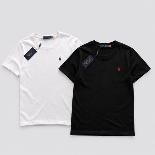 Kit 2 Camisetas Slim Polo Ralph Lauren