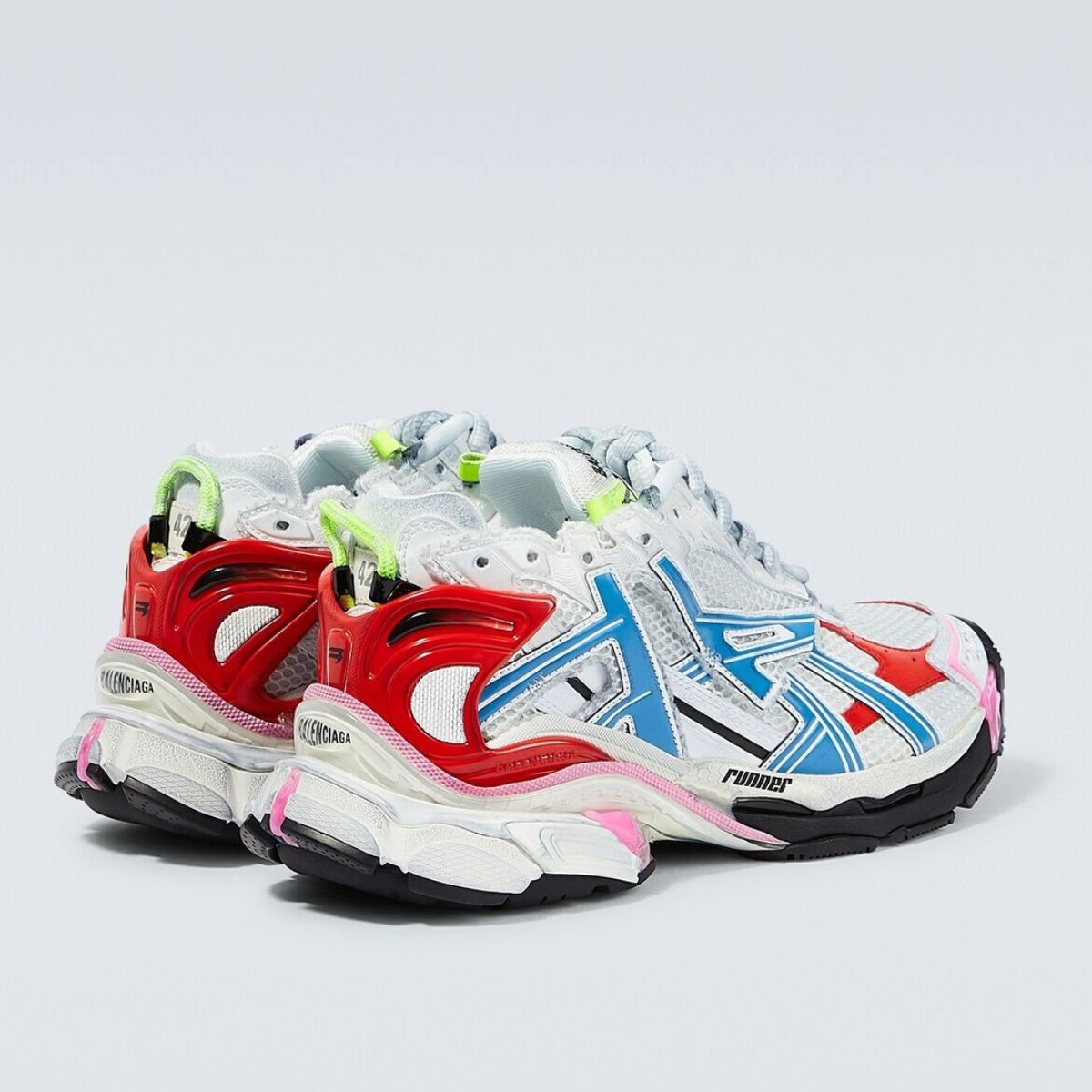 Balenciaga Runner White Red Blue Pink
