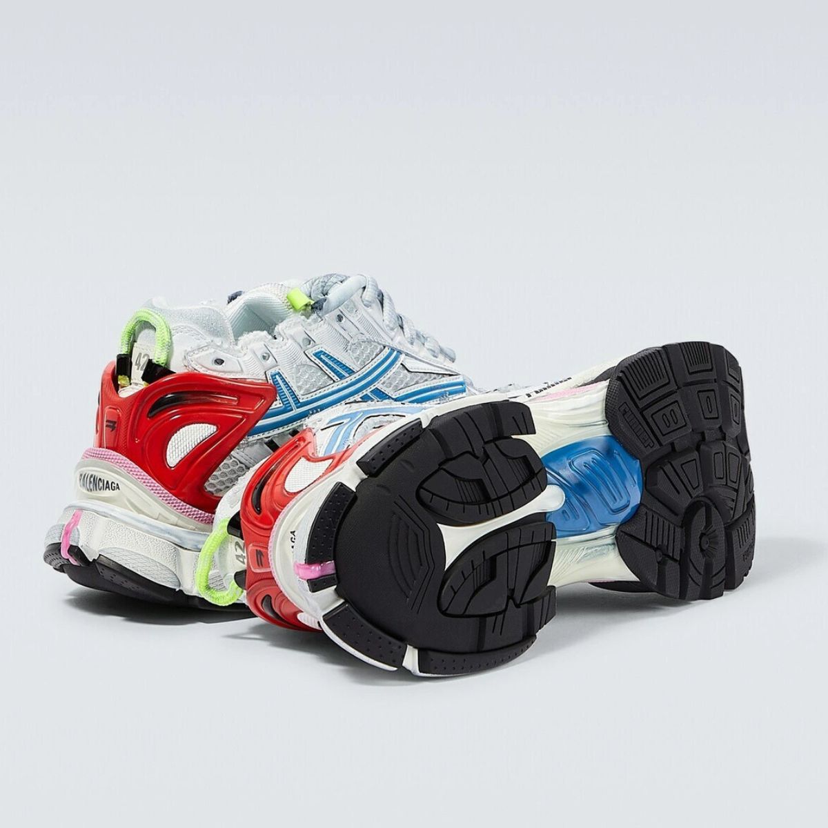 Balenciaga Runner White Red Blue Pink