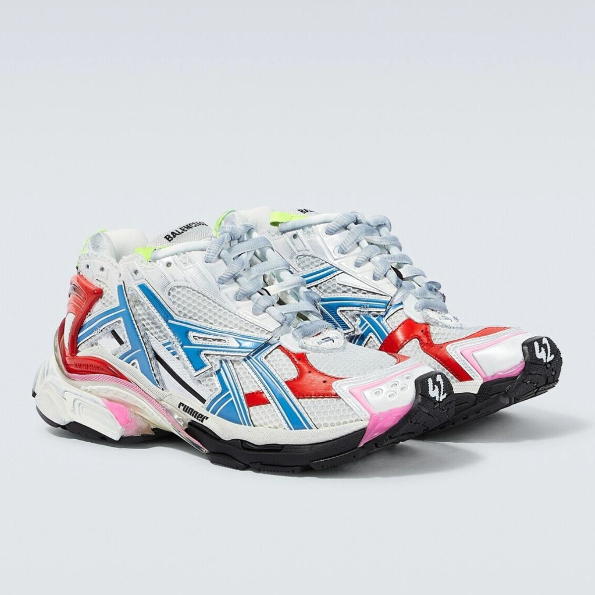 Balenciaga Runner White Red Blue Pink