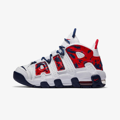 Air More Uptempo Red And White