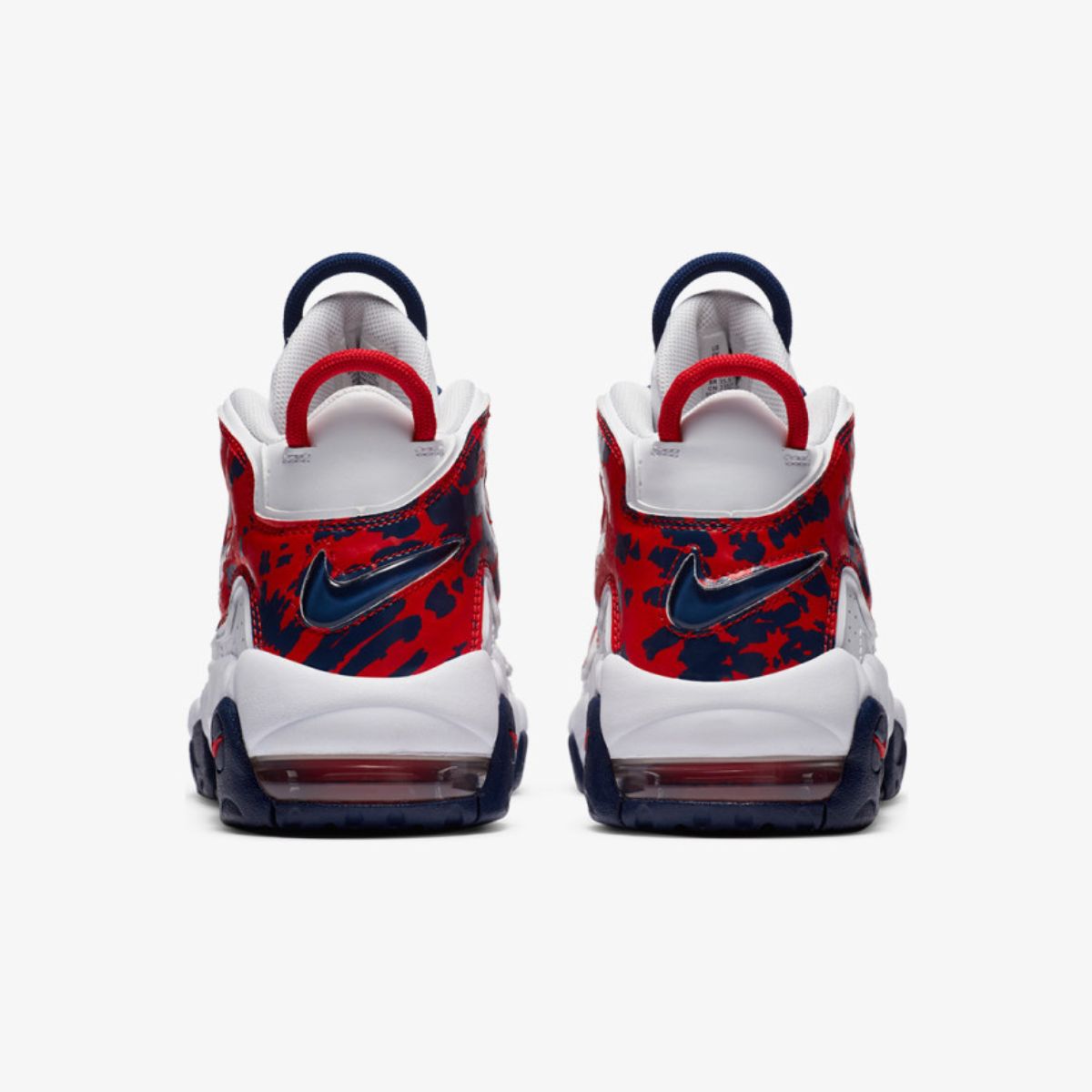 Air More Uptempo Red And White