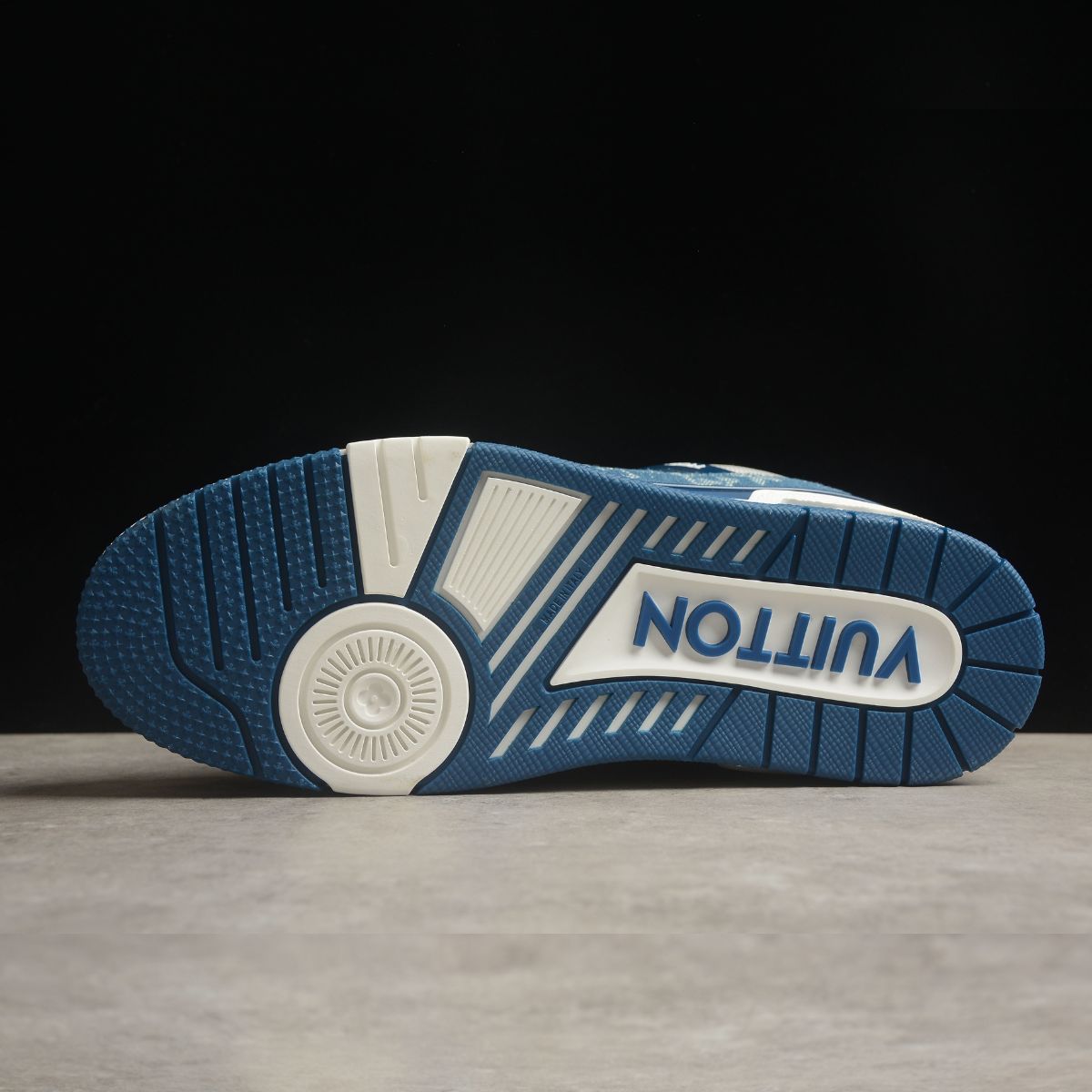Louis Vuitton Trainer Monogram Denim White Blue
